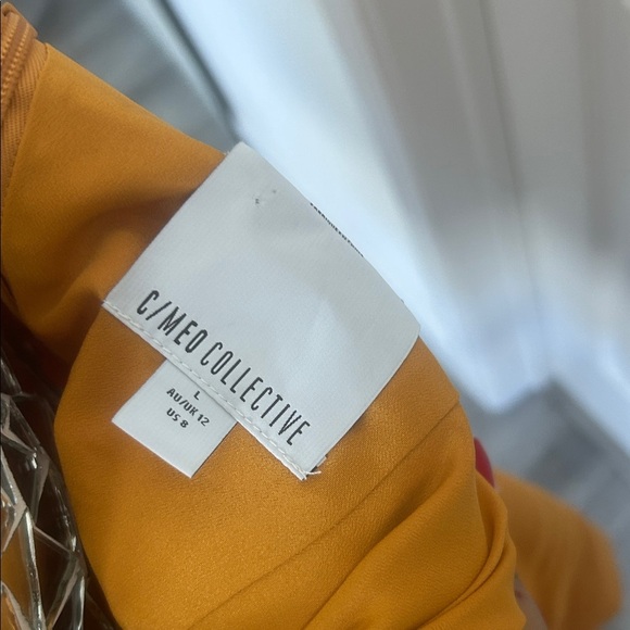C/MEO Collective Meaningful Mustard Mini Dress - Picture 4 of 9